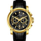 Vergant Series Men's Quartz Analogue Leather Strap Chronograph Watch