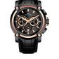 Vergant Series Men's Quartz Analogue Leather Strap Chronograph Watch