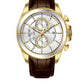 Men's Quartz Analogue Leather Strap Chronograph Watch