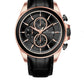 Men's Quartz Analogue Leather Strap Chronograph Watch