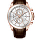 Men's Quartz Analogue Leather Strap Chronograph Watch