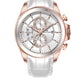 Men's Quartz Analogue Leather Strap Chronograph Watch