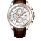 Men's Quartz Analogue Leather Strap Chronograph Watch