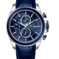 Men's Quartz Analogue Leather Strap Chronograph Watch