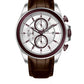 Men's Quartz Analogue Leather Strap Chronograph Watch