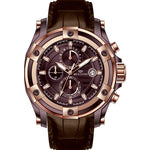 Dallas Series Men's Quartz Analogue Leather Strap Chronograph Watch(W8799GRP010Q)