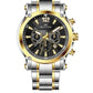 Men's Quartz Analogue Stainless-Steel Bracelet Chronograph Watch