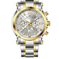 Men's Quartz Analogue Stainless-Steel Bracelet Chronograph Watch