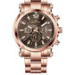 Men's Quartz Analogue Stainless-Steel Bracelet Chronograph Watch