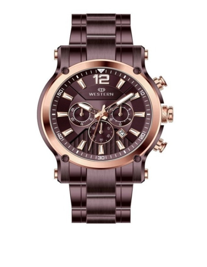 men’s chronograph watches,” “leather band,”