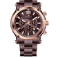 Men's Quartz Analogue Stainless-Steel Bracelet Chronograph Watch