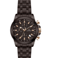 Western Chronograph Watch for Men – Black Plated, Luxury Design, Water Resistant