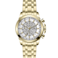 Western Luxury Gold Plated Chronograph – Silver Dial Men's Timepiece