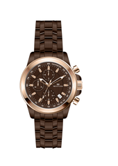 Western Brown Chronograph Watch – Luxury Stainless Steel Men's Watch