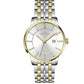 Gents Two-Tone Bracelet Wrist Watch for Men – White Dial