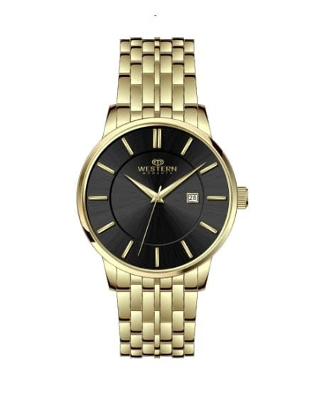 Gents Golden Bracelet Watch for Men – Black Dial