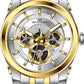 Men's Quartz Analogue Stainless-Steel Bracelet Multifunction Watch