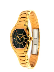 Elegant Women’s Quartz Analogue Black Dial Bracelet Watch