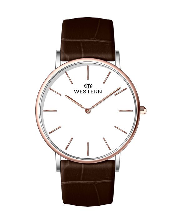 Men's Analog Leather Casual Watch