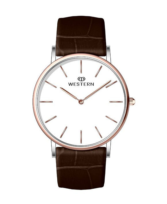 Men's Analog Leather Casual Watch
