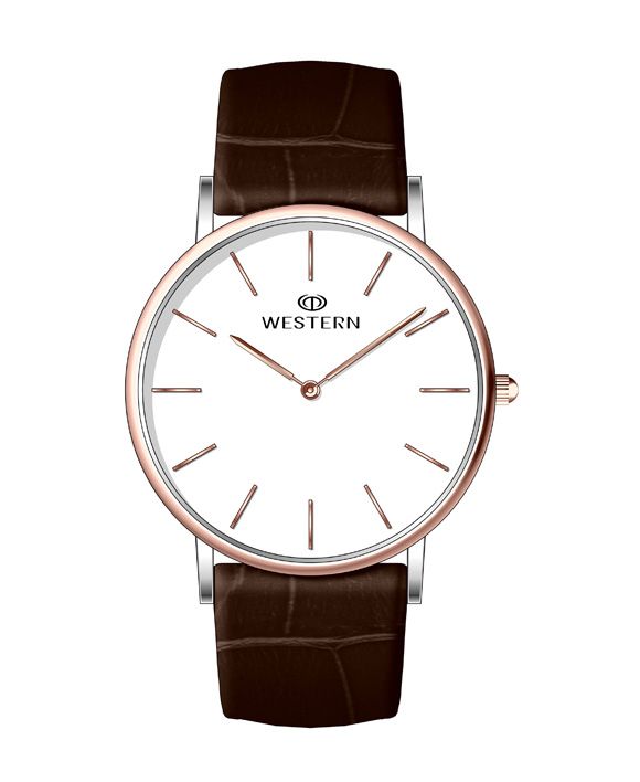 Men's Analog Leather Casual Watch