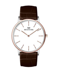 Men's Analog Leather Casual Watch