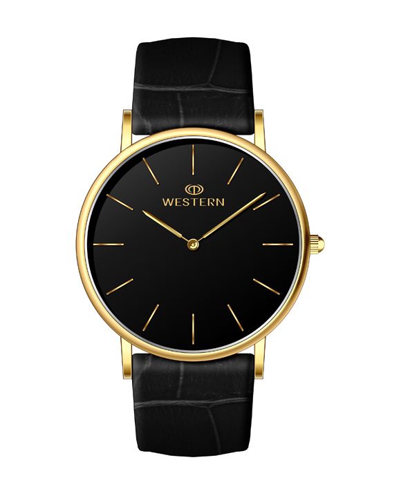 Men's Analog Leather Casual Watch