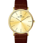 Men's Analog Leather Casual Watch