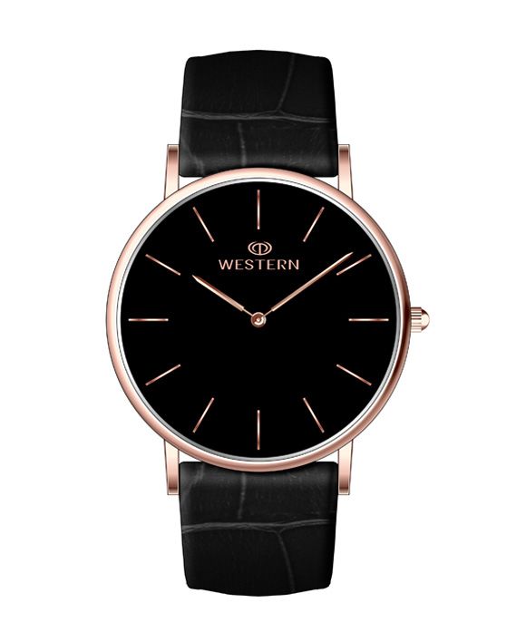 Men's Analog Leather Casual Watch