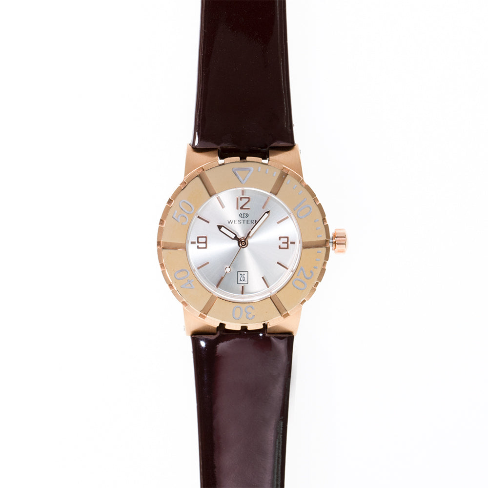 Quartz Analogue Leather Strap Ladies Watch