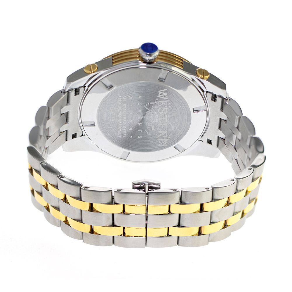 Men's Quartz Analogue Stainless-Steel Bracelet Multifunction Watch