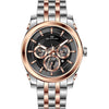 Men's Quartz Analogue Stainless-Steel Bracelet Multifunction Watch