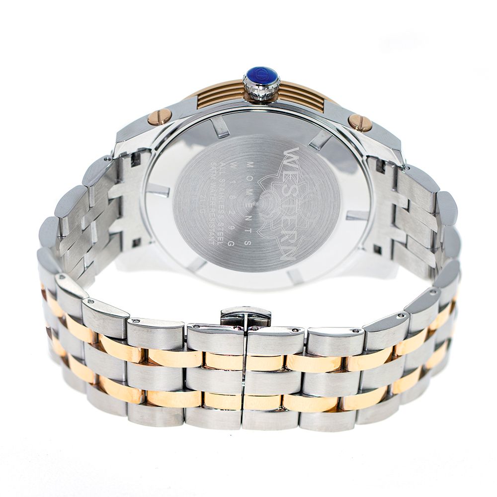 Men's Quartz Analogue Stainless-Steel Bracelet Multifunction Watch