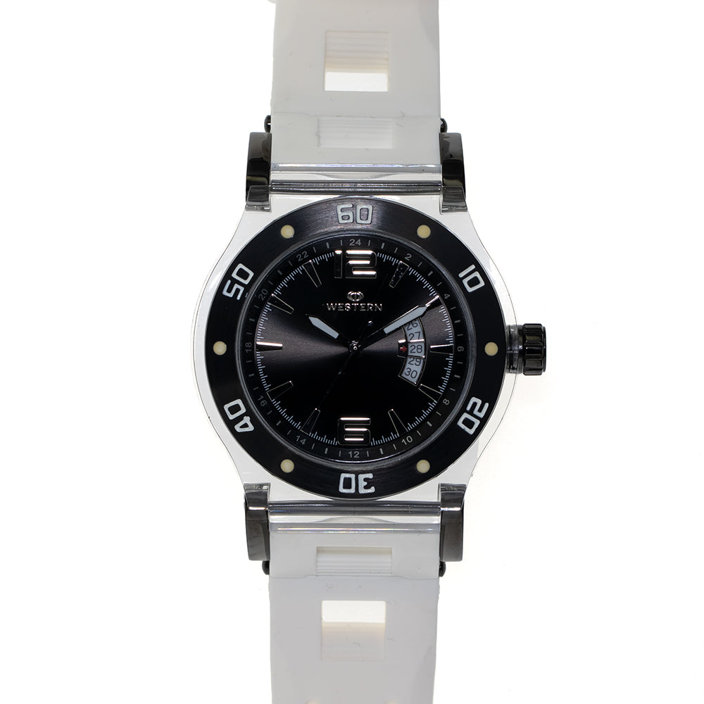 Men's Casual Quartz Analogue Silicon Strap Watch