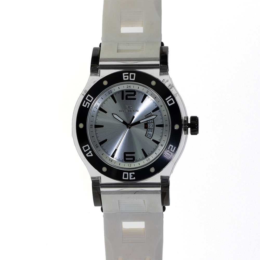 Men's Casual Quartz Analogue Silicon Strap Watch