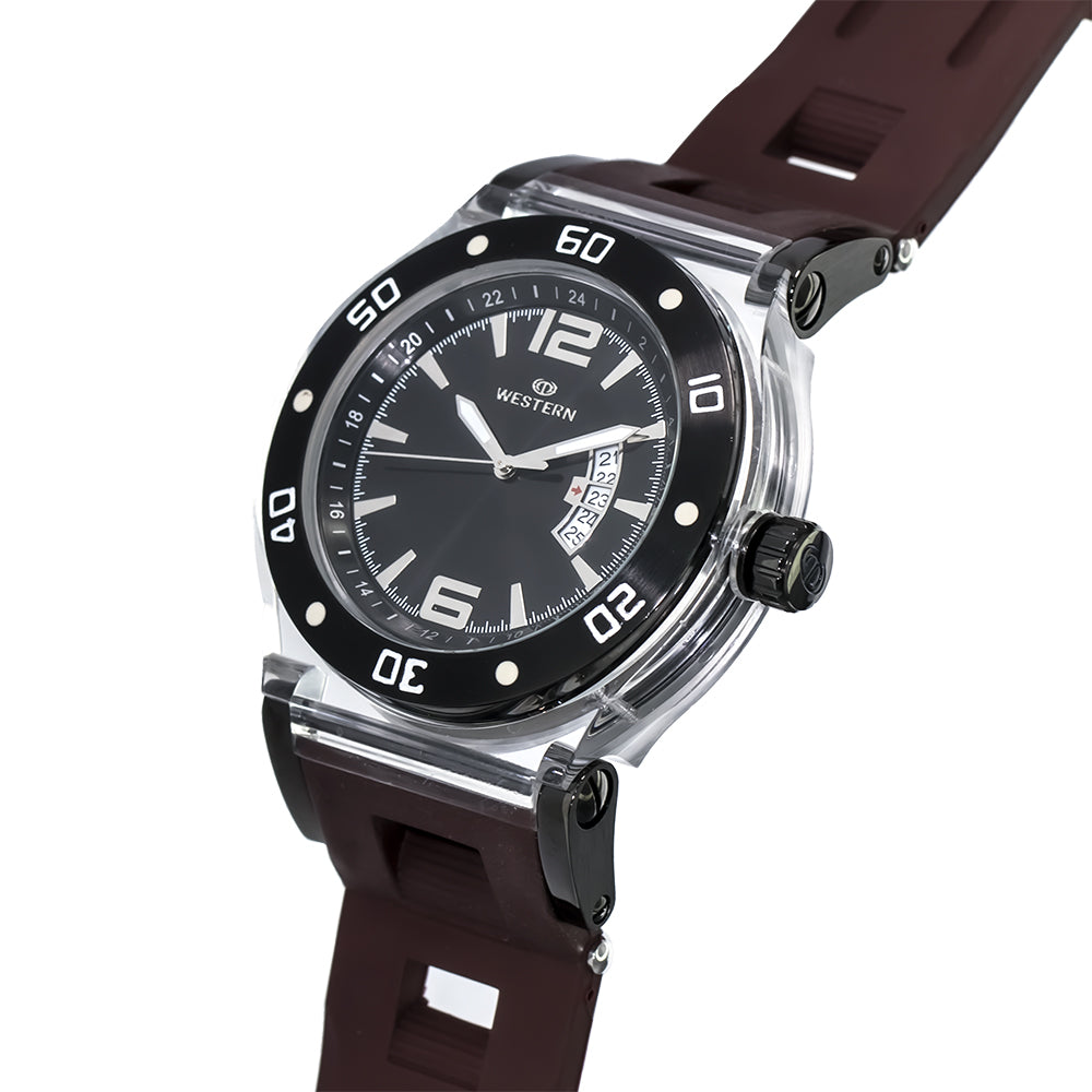 Men's Casual Quartz Analogue Silicon Strap Watch