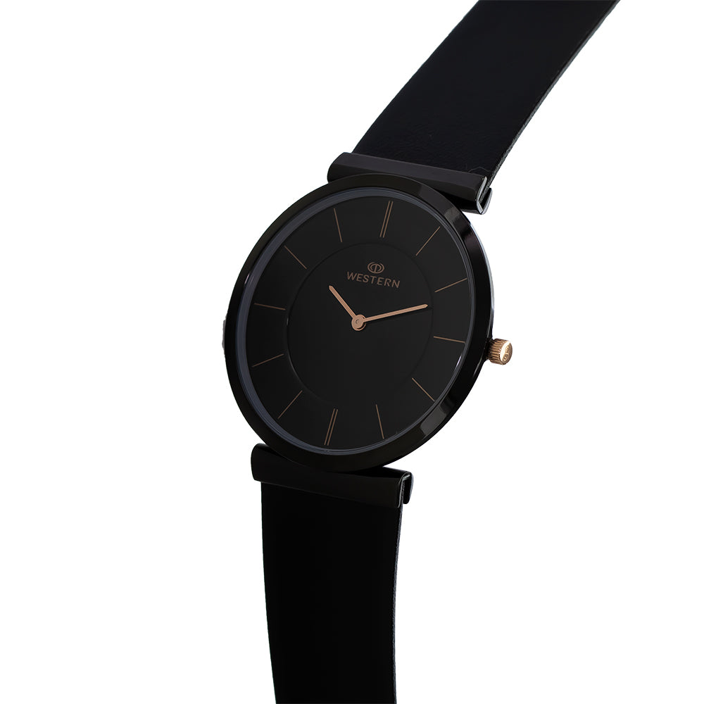 Men's Quartz Analogue Casual Leather Strap Watch