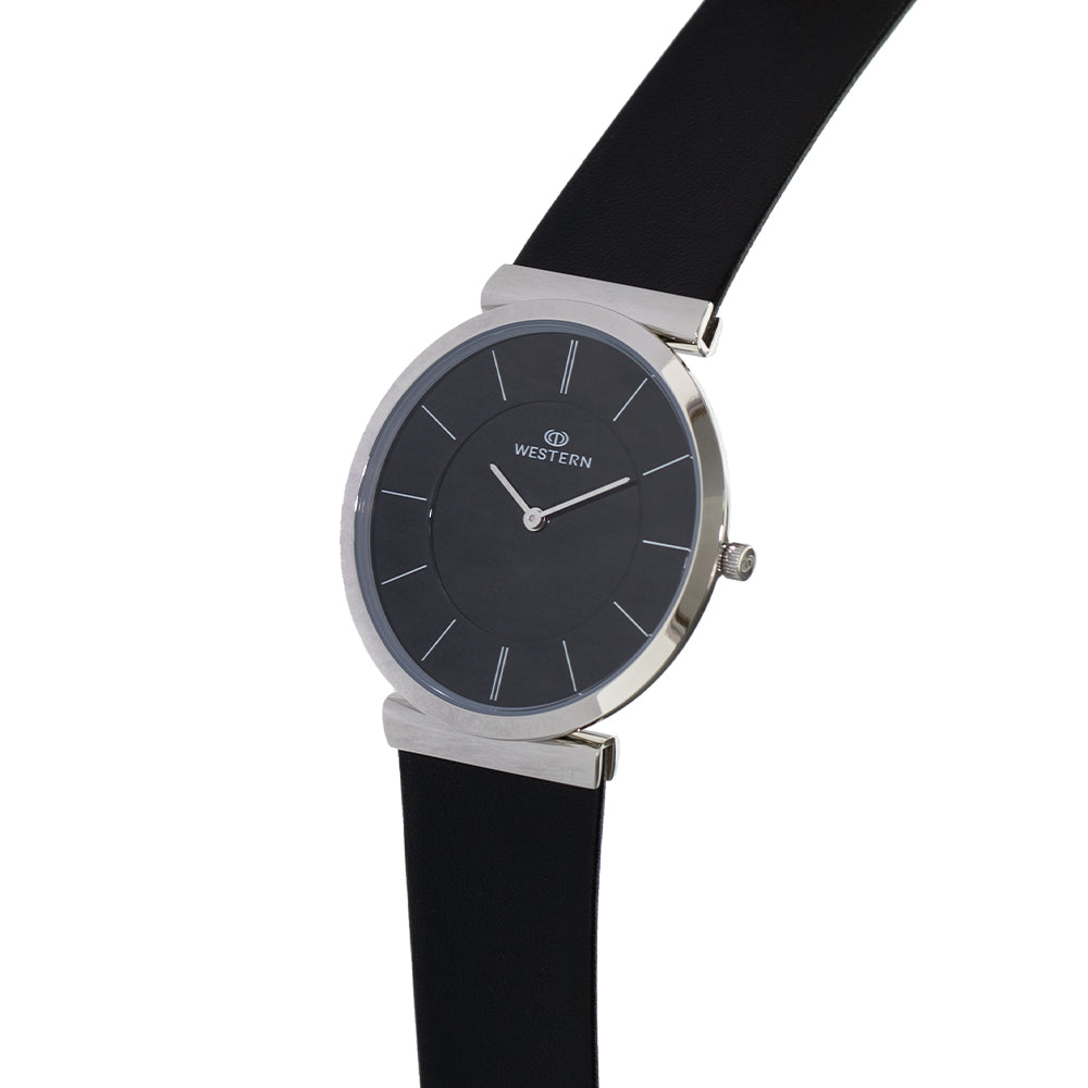 Men's Quartz Analogue Casual Leather Strap Watch