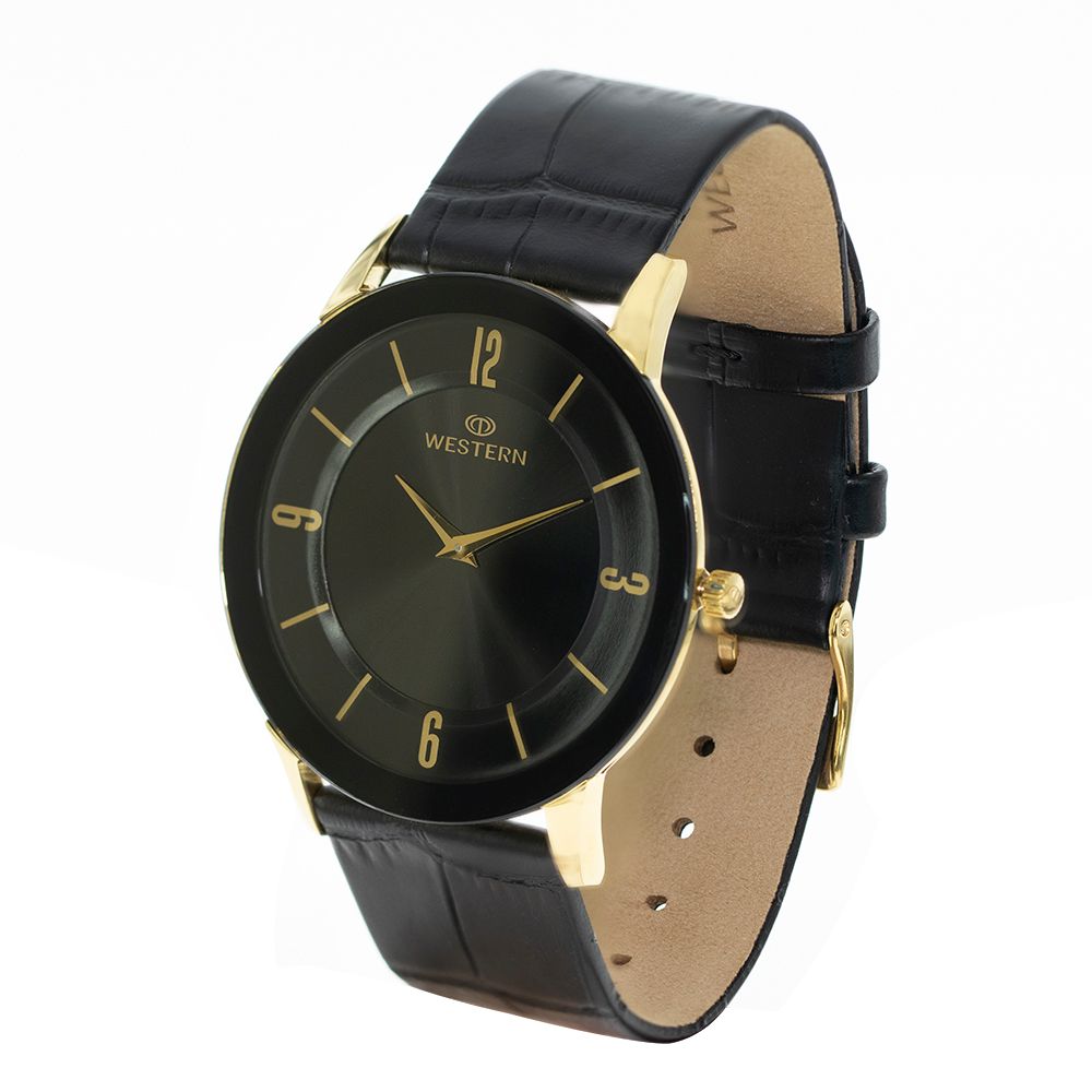 Men's Quartz Analogue Casual Leather Strap Watch