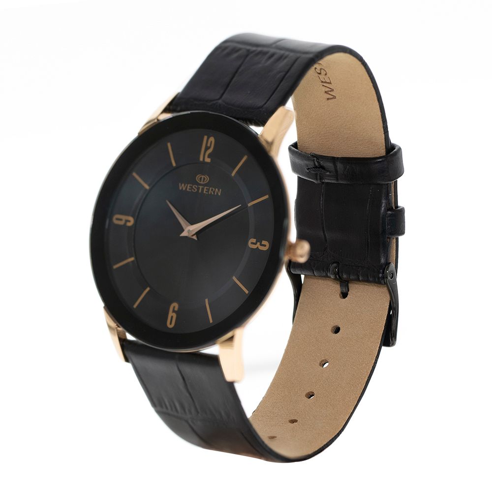 Men's Quartz Analogue Casual Leather Strap Watch