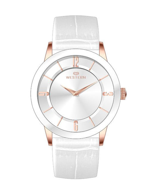 Men's Quartz Analogue Casual Leather Strap Watch