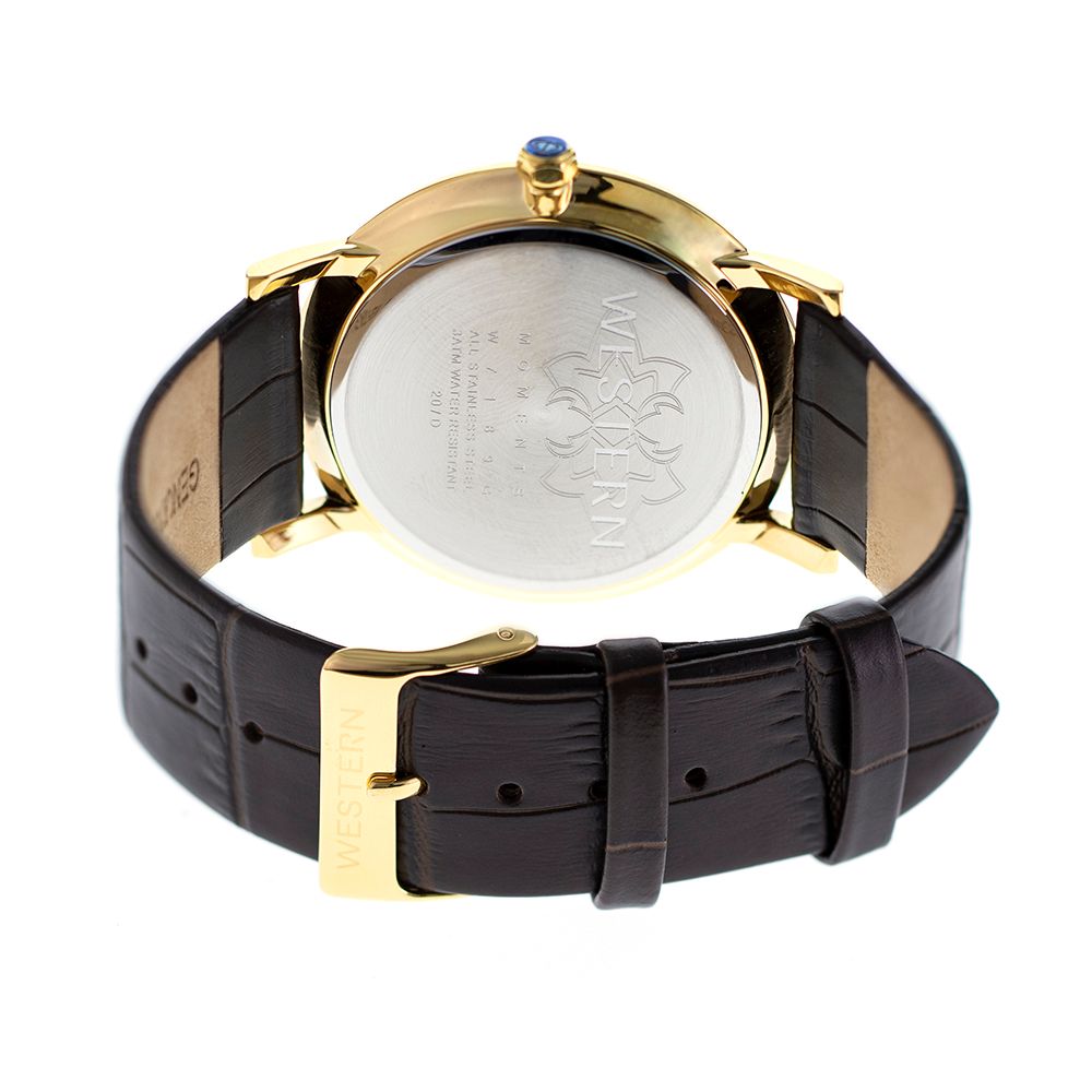 Men's Quartz Analogue Leather Strap Casual Watch