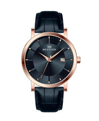 Men's Quartz Analogue Leather Strap Casual Watch