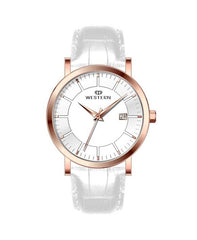 Men's Quartz Analogue Leather Strap Casual Watch