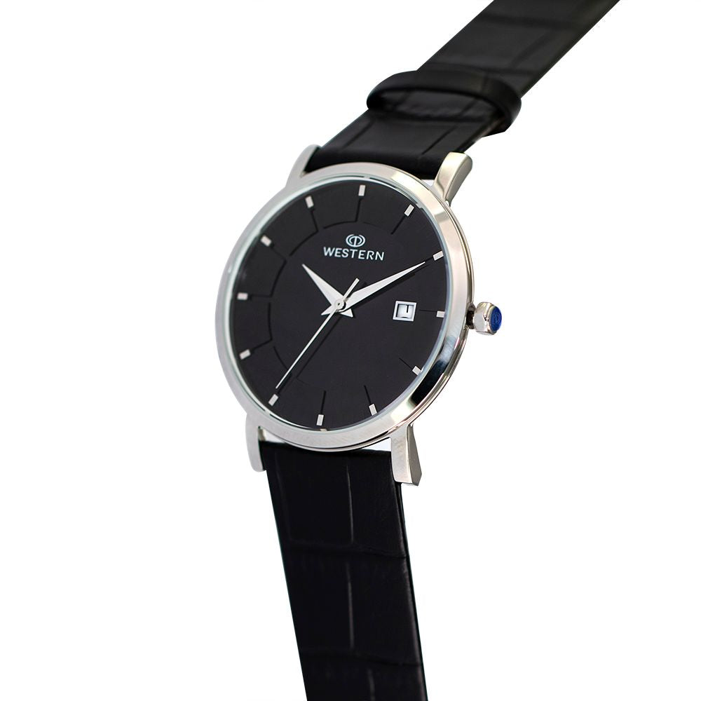 Men's Quartz Analogue Leather Strap Casual Watch