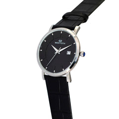 Men's Quartz Analogue Leather Strap Casual Watch