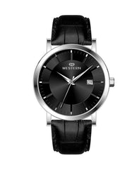 Men's Quartz Analogue Leather Strap Casual Watch