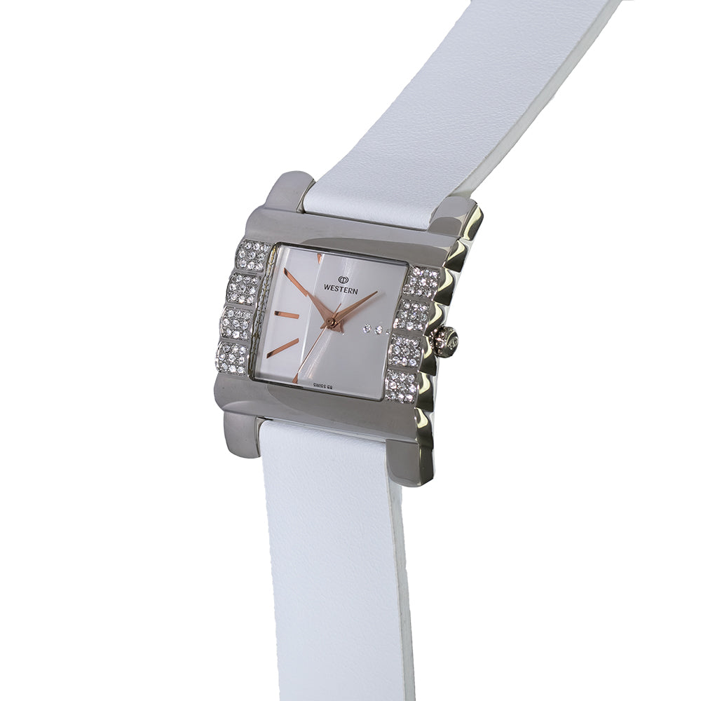 Quartz Analogue Leather Strap Ladies Watch