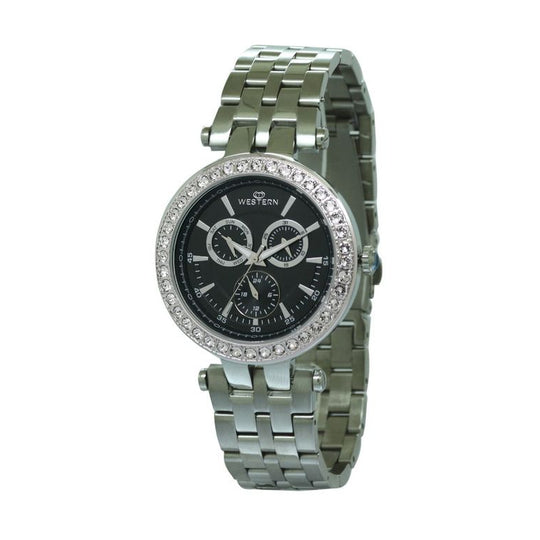 Women's Multifunction Stainless Steel Band Watch