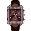 Men's Quartz Analogue Leather Strap Chronograph Watch
